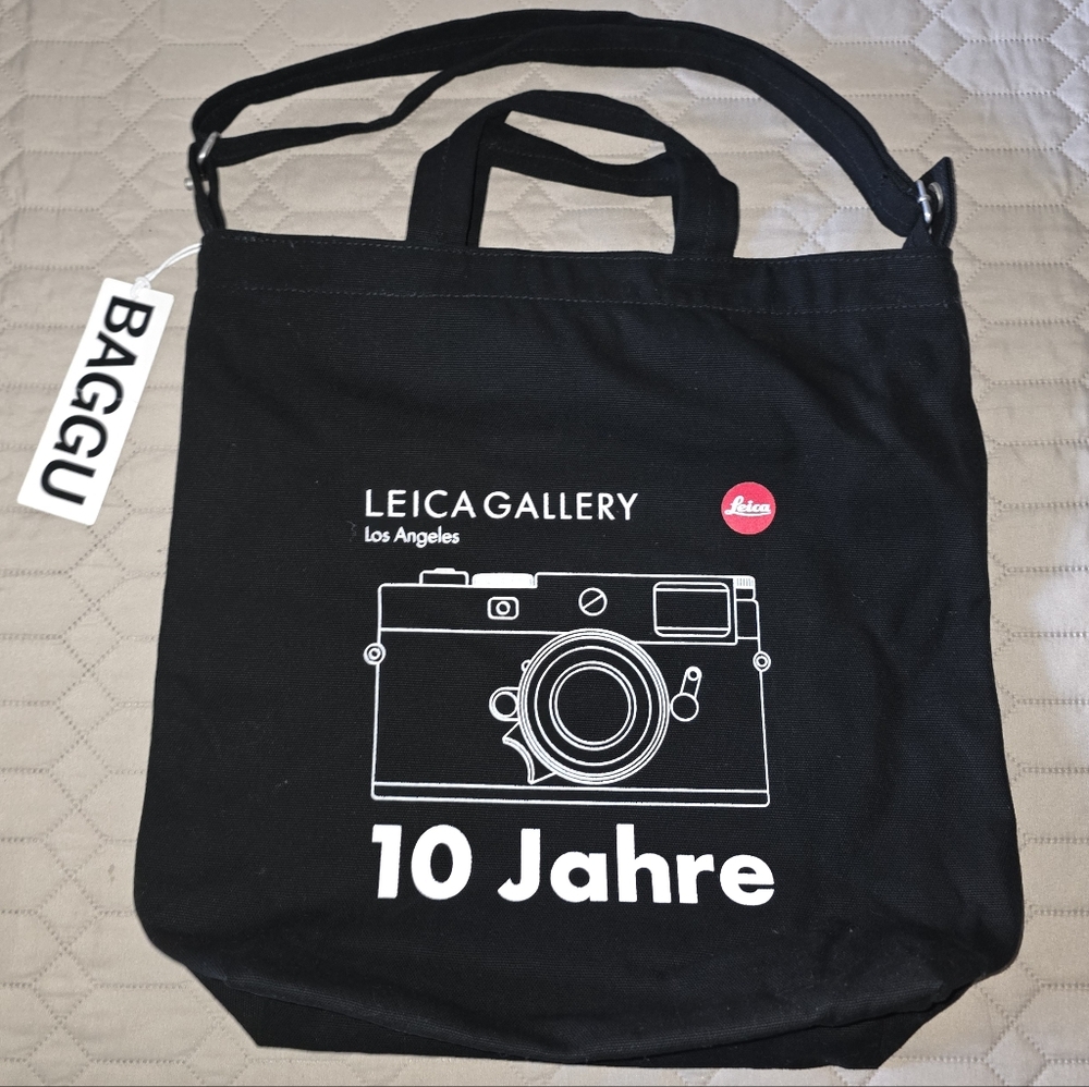 Baggu x Leica Black Zip Duck Bag